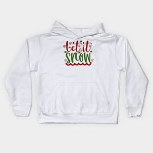 Let it Snow | Enjoy Snowy Christmas Kids Hoodie